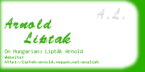arnold liptak business card
